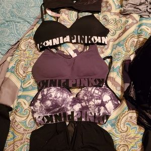 5 pink brand sports bras